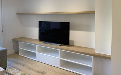 Sencillo mueble de tv estilo nórdico