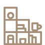 Icono de fabricación de mobiliario comercial