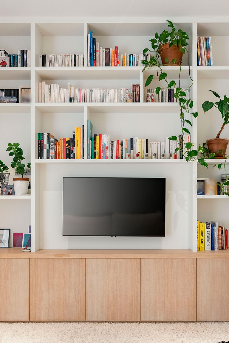 Espacio para TV suspendida