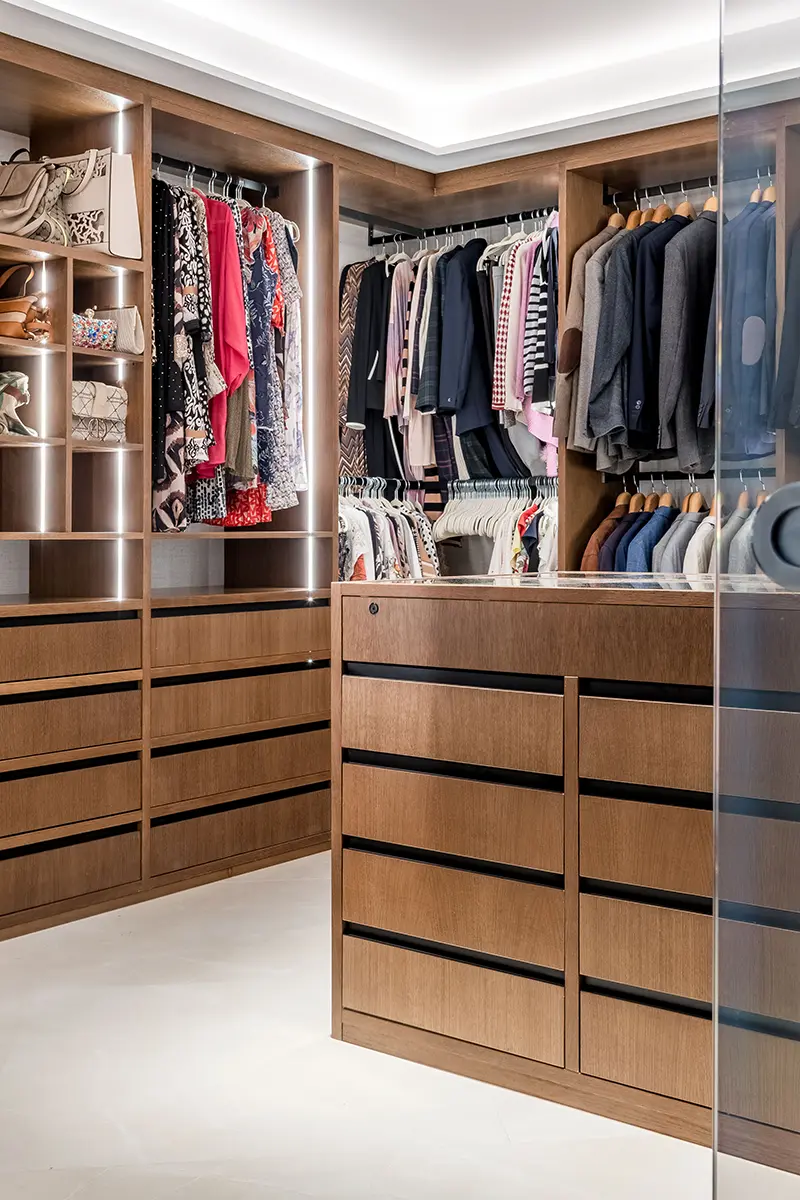 Cajoneras a medida para vestidor