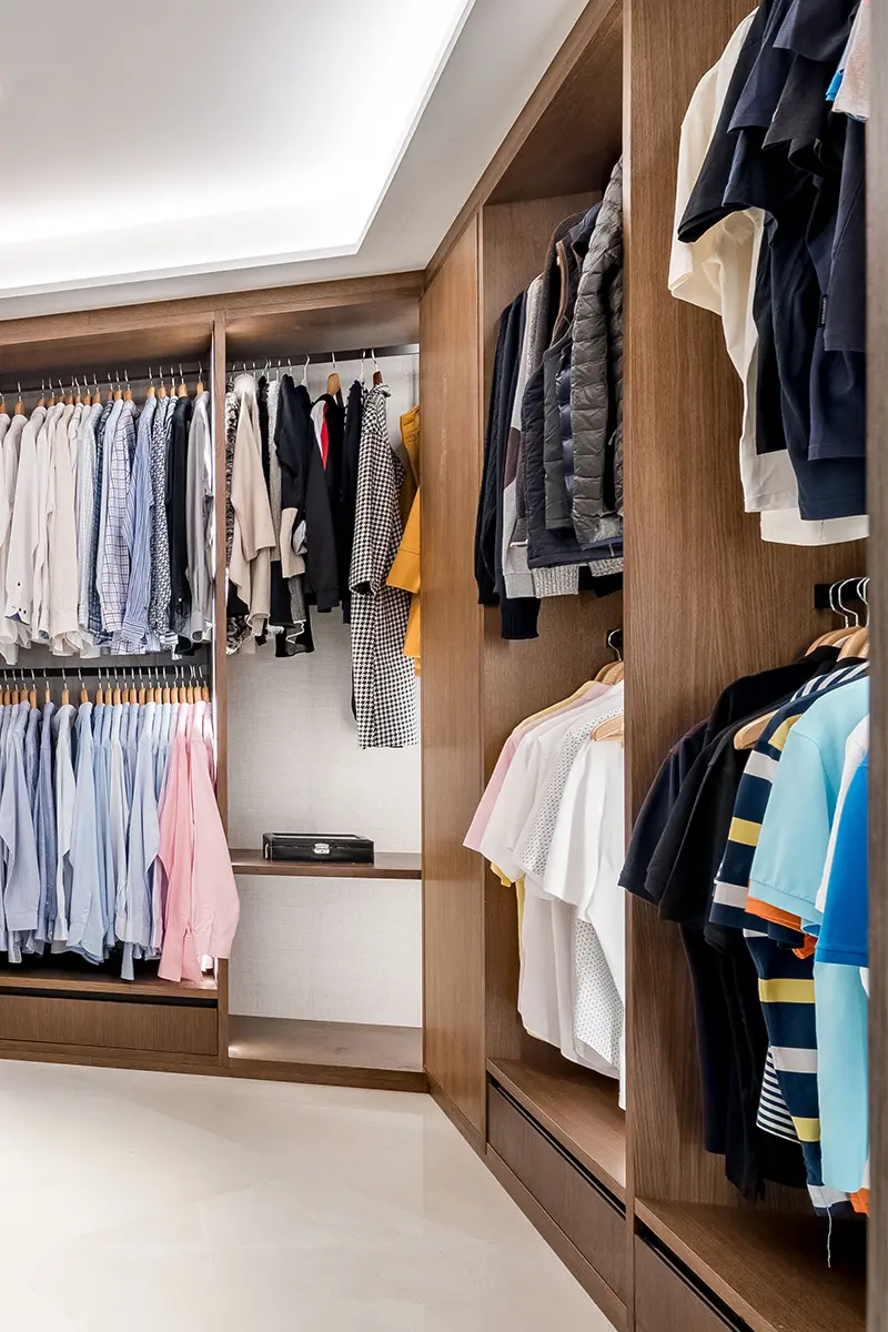 Módulos de armario con barra colgador