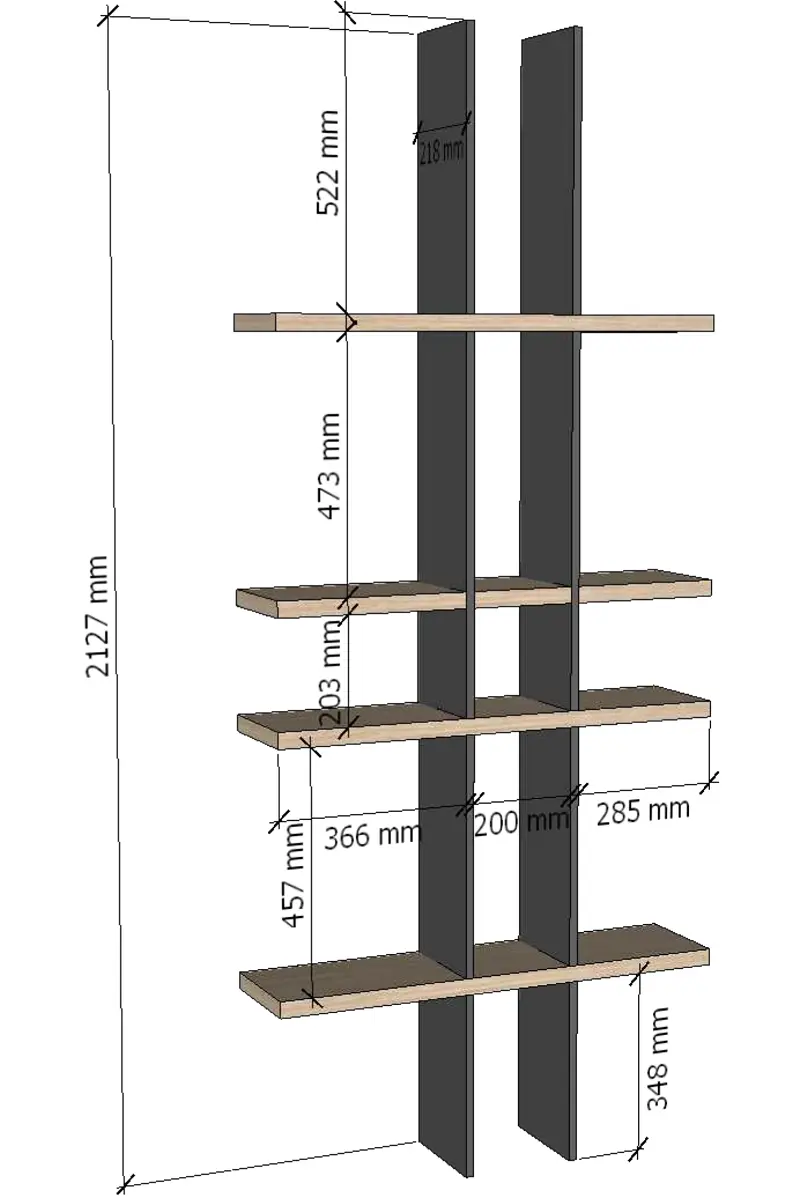 Hall de vivienda con puerta a medida color nogal